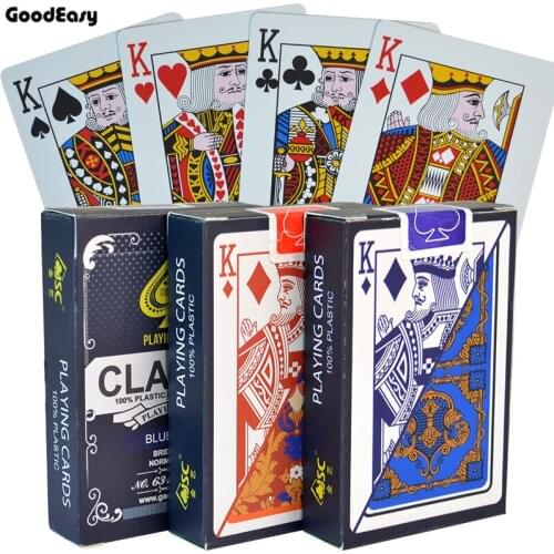100% PVC Poker Cards Waterproof Texas Hold'em Playing Cards Black Jack Plastic Game Card Poker Game Board Game Card Dropship 1Pc