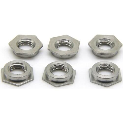 20pcs Stainless Steel Flush Nuts M5x2.3mm M6x3.0mm Standard Riveted Parts Flush Insert Nut