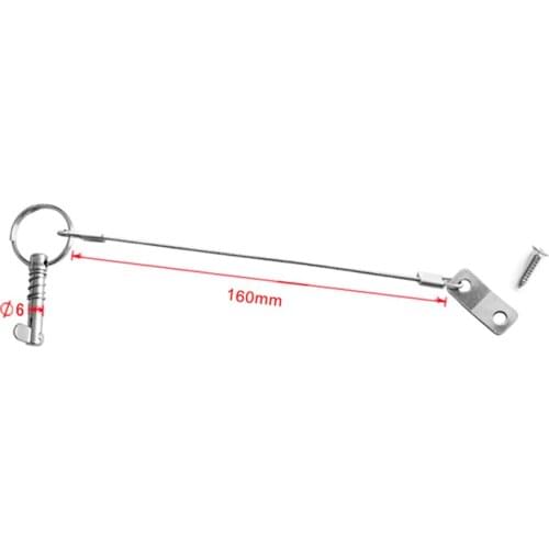 3pcs Quick Release Pin 1/4" With Lanyard Stainless Steel Bimini Top Hardware