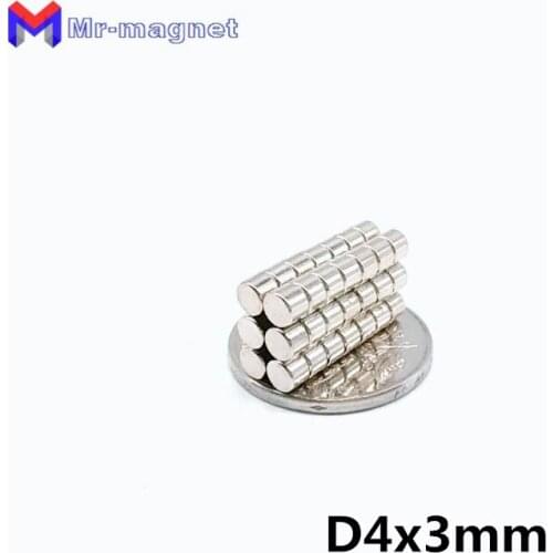 500pcs N35 4 x 3mm Super Strong Craft Rare Earth Magnetic Neodymium Cube Magnet 4mm*3mm 4x3mm 4*3 magnet