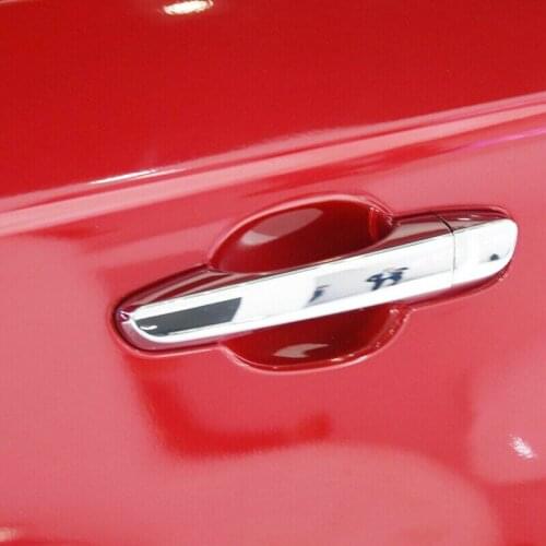 8pcs Car Exterior Door Handle Cover Trim Sticker For Hyundai Creta Ix25 2015 2016 2017 2018 Chrome Trim Protective Handle Cover