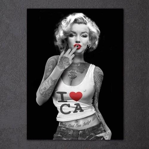 Full 5D DIY Diamond Painting "Marilyn Monroe Actress Nude Beauty Tattoo" 3D Cross Stitch Embroidery Mosaic Home Wall Decor Gift