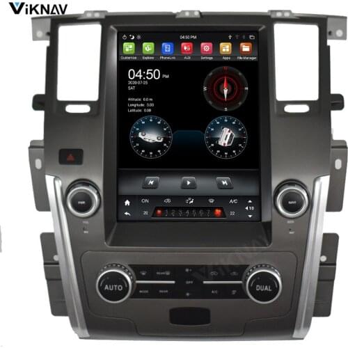 Car stereo 2 din android multimedia player For Nissan Patrol 2016 2017 2018 2019 car stereo autoradio Tesla vertical screen GPS