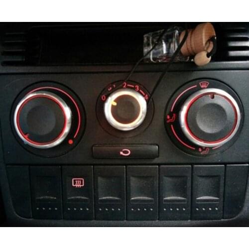 Car styling,Aluminum alloy air conditioning knob AC Knob for Volkswagen VW GOLF 4 passat B5 Bora , Auto parts ,3pcs/set