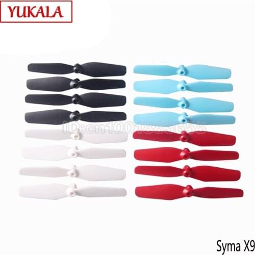 Free shipping Syma X9 Four color blades propeller 1Set=4piece RC Flying Car White Black Red Blue Quadcopter Mini Drone