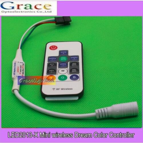 LED2013-X Wireless RF LED RGB Controller DC5V/12V 14 Key RGB 300 Kinds of Changes Effects for WS2812B WS2811 LED Strip