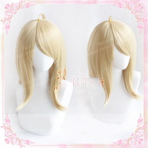Dangan Ronpa Danganronpa V3 Pianist Akamatsu kaede Long Soft Golden Blonde Heat Resistant Cosplay Costume Wig