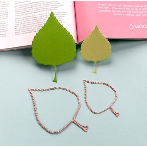 DUOFEN METAL CUTTING DIES tree leaves birch leaves stencil DIY Scrapbook Paper Album 2019 new