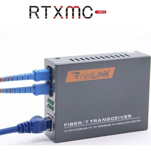 HTB-GS Duplex 20KM Gigabit Fiber Optical Media Converter 1000Mbps Dual Fiber Single Mode Fiber Transceiver With Power
