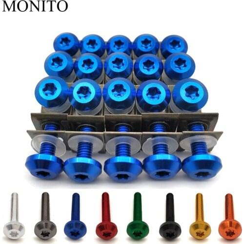 Custom Motorcycle Fairing Screw Clips Body Spring Bolt Kit For kawasaki versys 650 z900 z1000 suzuki 650 africa twin Accessories