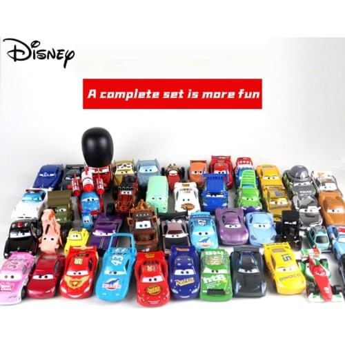 Disney Alloy Pixar Cars Lightning Mcqueen Jackson Storm Doc Hudson Mater 1:55 Diecast Metal Model Car Boy Birthday Gift Toys