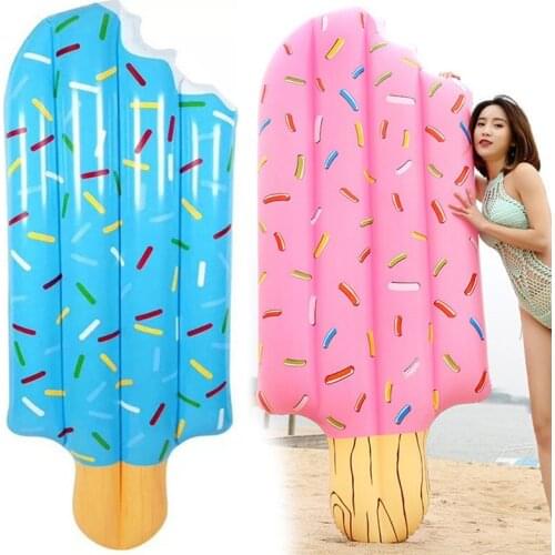 PVC Inflatable Ice Cream Floating Row Inflatable Floating Bed For Swimming Inflatable Water Bed Water Mat Floating Air Mattress