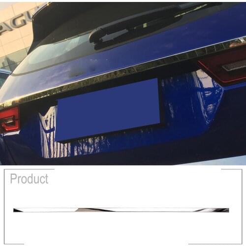 Stainless Steel Car Chrome Exterior Tail Door Decoration Strip Trim Accessories For Jaguar E-PACE