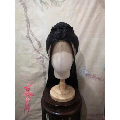 New Grandmaster of Demonic Cultivation Jiang Yanli Cosplay Hair Wig Adult Handmade Chen qinglin