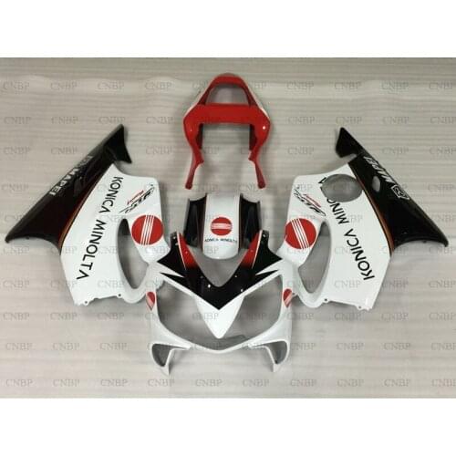 For Honda Cbr600 2001 - 2003 Bodywork CBR 600 2002 Abs Fairing CBR600F4i 2002 White Black Red Fairing Kits