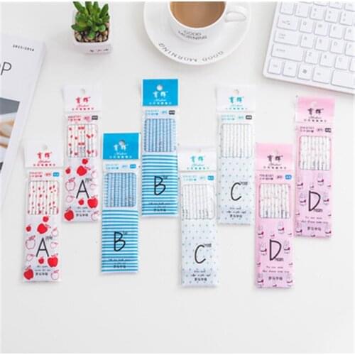 DL Office stationery lovely neutral Bibi core 0.38mm full needle pen refills for core 8 Pack Black and blue learning stationery