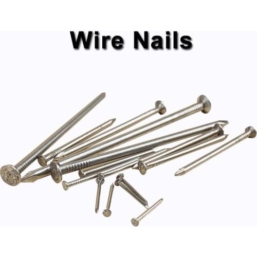 30-500pcs Wire Nails Flat Head Carbon Steel Hardware Nail Diameter 1mm, 1.5mm, 2mm, 2.5mm, 3mm, 3.5mm, 4mm