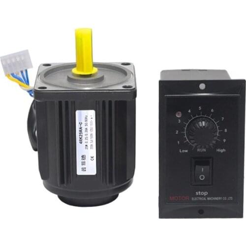 With speed controller 220V 15 / 25W optical axis reduction gear reduction AC motor 1250RPM