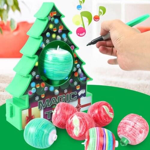Christmas Tree DIY Kit Electric Painting Ornament for Kids Adult Holiday Toy