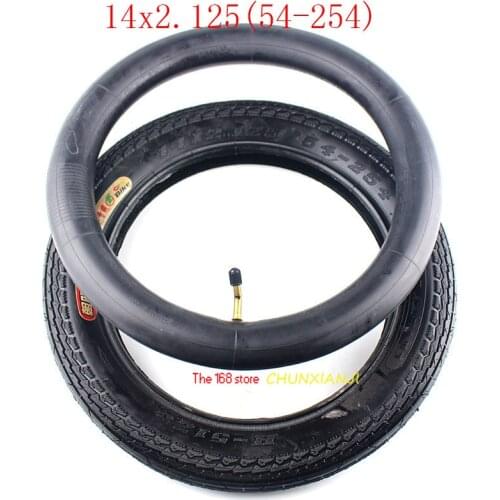 High Quality Electric Bicycle Tire 14x2.125 54-254 E-bike Tyre 14inch Antiskid Tyre fits Many Gas Electric Scooter14*2.125 tyre