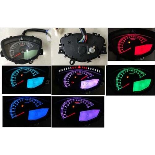 Universal Motorcycle For Yamaha LYM110-2-3 C8 Speedometer Digital Odometer Adjust 7 Color For Yamaha KOSO