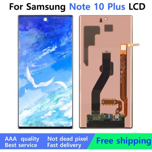 For Samsung Galaxy Note 10 Plus Lcd N975F Display Touch Screen Digitizer For Samsung note10+ LCD N975 N9750/DS with Frame