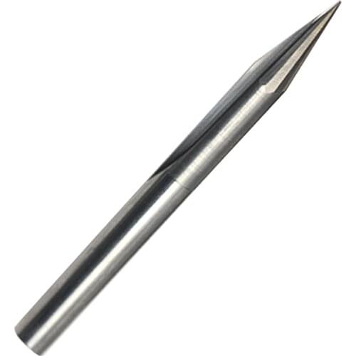 1pc 6mm SHK 2 Flutes Straight V Engraving Bits Straight V Milling Cutters Two Flutes Straight V Tools for MDF Acrylic