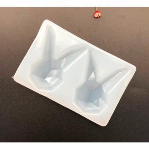1pcs Rabbit Ears Silicone Resin Molds Liquid Silicone Craft For DIY Intersperse Decorate Jewelry Making Mold