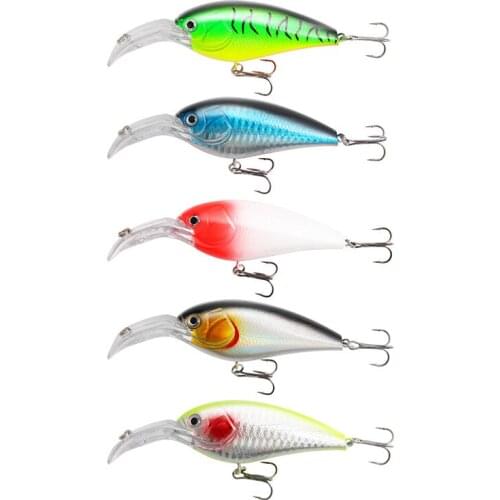 1pcs Fishing Lures Long Tongue Laser Swim Hard Bait Fish Tackle 8cm 5.2g Floating Minnow Fishing Wobbler Japan Pesca Crankbait