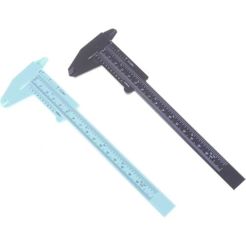 1PCS Tattoo Permanent Double Scale Sliding Gauge Eyebrow Ruler Measure Tools Makeup Eyebrow Tattoo Measuring Ruler Caliper