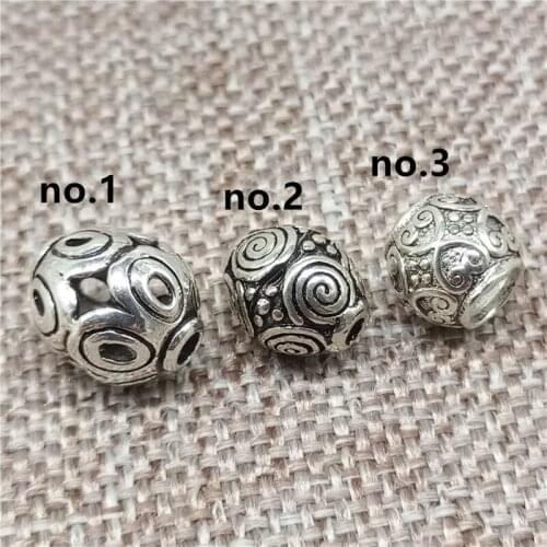 925 Sterling Silver Spiral Oval Barrel Beads for Bracelet Necklace