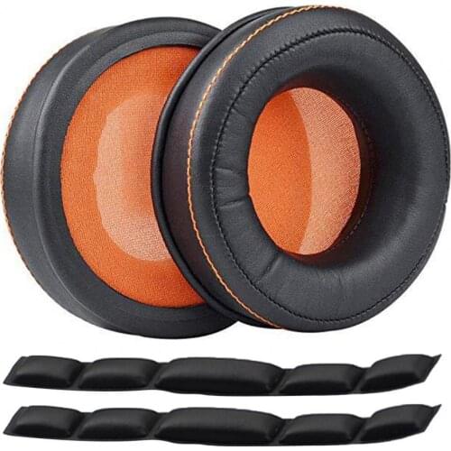 80% Off 1/2Pcs Ear Pad Headband Cozy Replacement Faux Protein Leather Headphones Soft Cushion for SteelSeries-Siberia 840/800