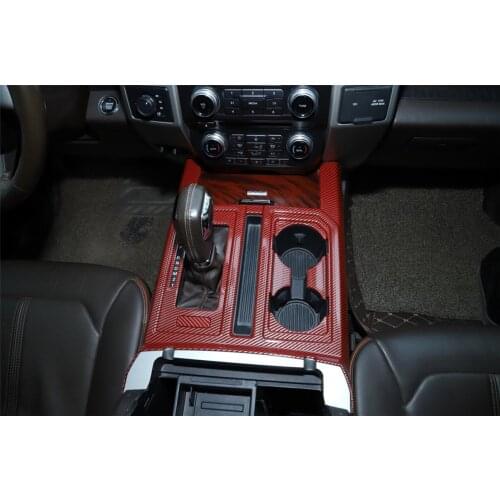 Car Gear Shift Panel Cup Holder Cover Trim Cap for Ford F150 2015+ Car Accessories Car Sticker Interiror Decoration