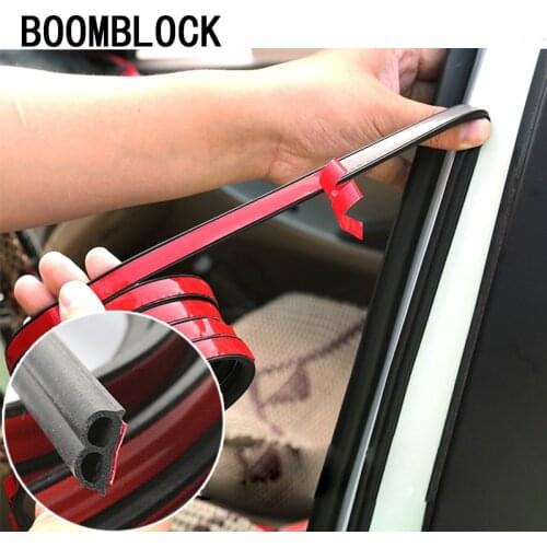 B Shape Car Door Seal Strips Sound Rubber Sticker for Hyundai Tucson I30 Solaris Creta Kona IX35 Mitsubishi Outlander ASX 2019