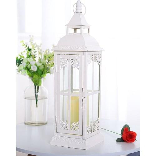 Moroccan Decor Candles Home Decoration Wedding Centerpieces Candlestick Holder Lighthouse Lanterne Metal Candle Holders BA60ZT