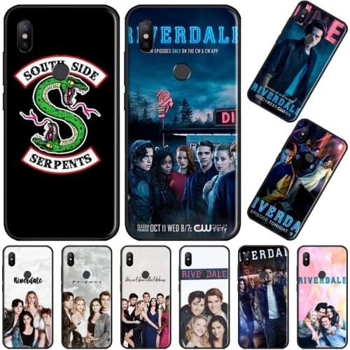 American TV Riverdale Southside Serpent BlackPhone Case For Xiaomi Mi A1 A2 5 6 6PLUS 8 9 SE Lite MIX 2 2S MAX 2 3 Pocophone F1