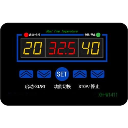 XH-1411 W1411 AC 110V-220V Display Digital Temperature Controller multi-function temperature Thermostat Control switch DC 12V