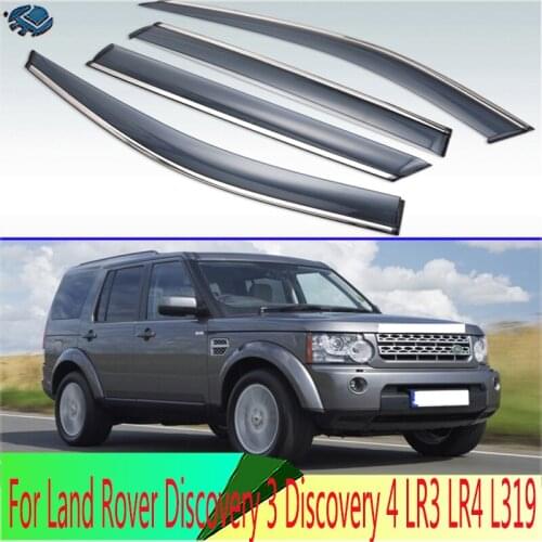 For Land Rover Discovery 3 Discovery 4 LR3 LR4 L319 4pcs/set Smoke Sun Rain Visor Vent Window Deflector Shield Guard Shade