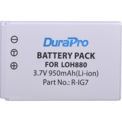 DuraPro 1pc 950mAh R-IG7 Camera Battery for Logitech Harmony LOH880 One 900 720 850 880 885 890 Pro H880 Universal Camera