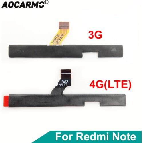 Aocarmo For Xiaomi RedMi Note 1 Lte 1S CMCC 3G 4G Version Power Button On/Off Volume Switch Connector Ribbon Flex Cable