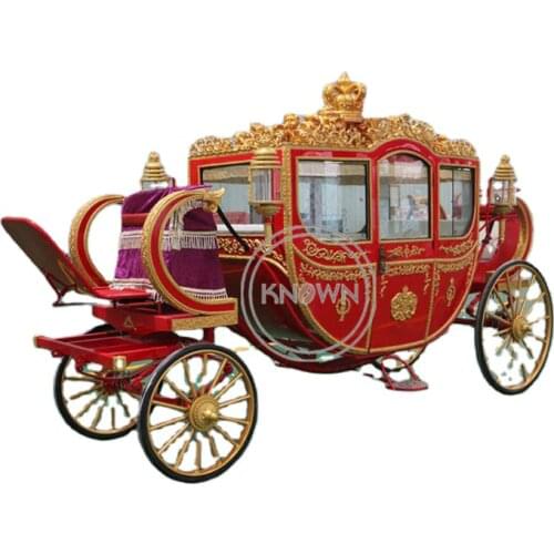 Royal Horse Carriage Wedding Style Park Sightseeing Tour Carriages For Sale Drawn Wheeled Vehicle Retro Cart
