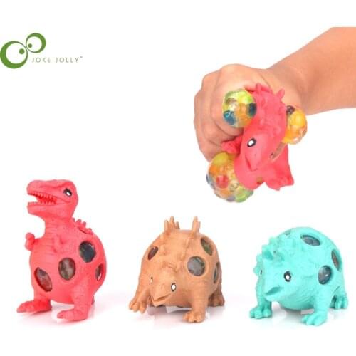 Creative New Strange Toys Decompression Vent Grape Ball Hand Pinch Squeeze Ball Dinosaur Decompression Toy WYW