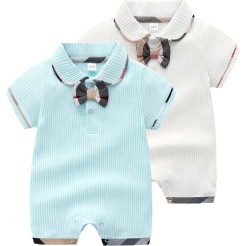 Summer Baby clothes cotton short sleeved new born baby girls romper