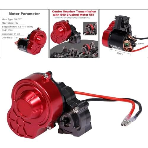 1/10 Scale RC Car Box w/ Motor for 1/10 Axial SCX10 Car Accessories