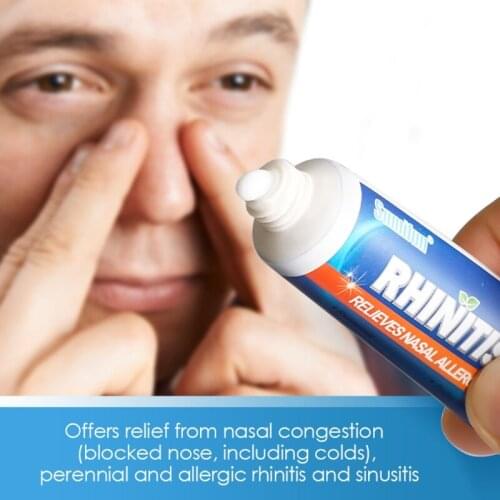 Nasal Ointment Rhinitis Cream Sinusitis Runny Nose Congestion Itchy Sneezing Help Breathe Mint Refresh Nose Plaster