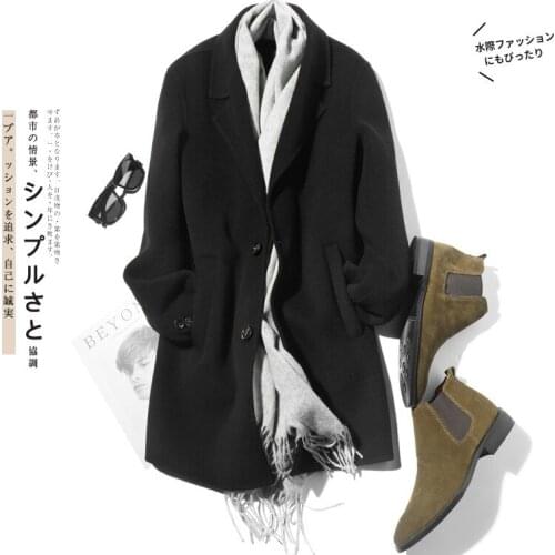 100%Wool Coat Men Double-sided Spring Autumn Long Jacket Men Korean Coat and Jacket Casaco Masculino LM18-1003 KJ1556