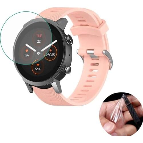 5pcs Soft TPU Clear Protective Film Smartwatch Guard For Ticwatch E3 Sport Smart Watch Screen Protector Cover Protection