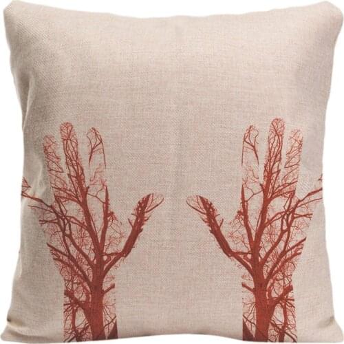 Cotton Linen Close Up Human Blood Vessels In Male Hand Throw Pillow Decorative Cushion Cover Pillowcase Customize Gift For Car
