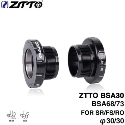 ZTTO BSA30 bottom bracket BSA68 BSA ISO 68mm 73 Mountain Bike Road bike External Bearing Bottom Brackets for BB386 30mm Crankset
