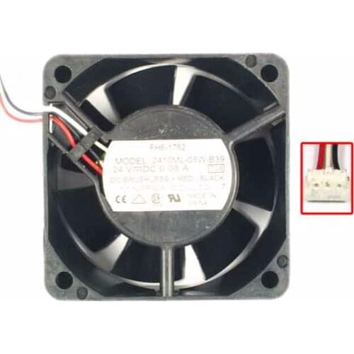 NMB-MAT 2410ML-05W-B39 T08 DC 24V 0.08A 60x60x25mm Server Cooling Fan